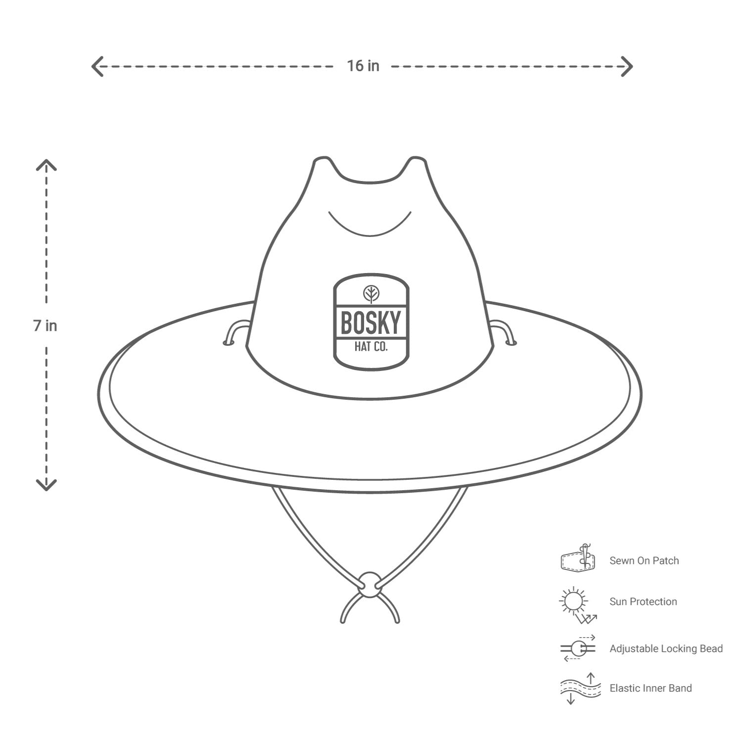Sun Kissed Brown Premium Lifeguard Straw Hat