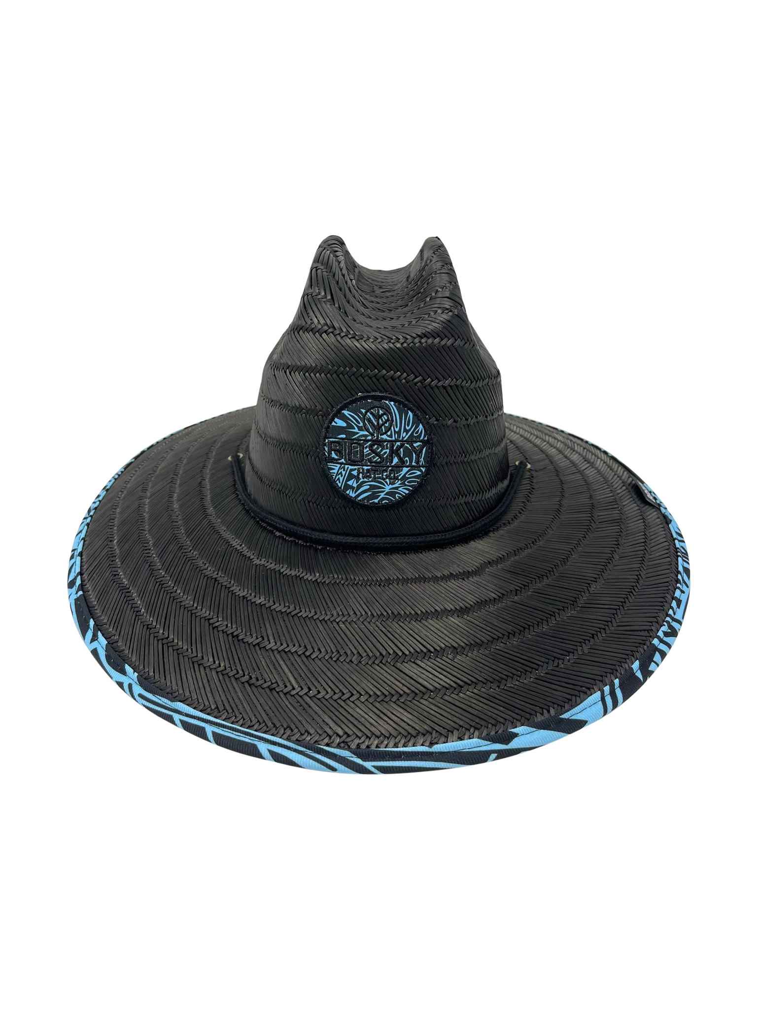 Sun-Seeker Black Straw Hat