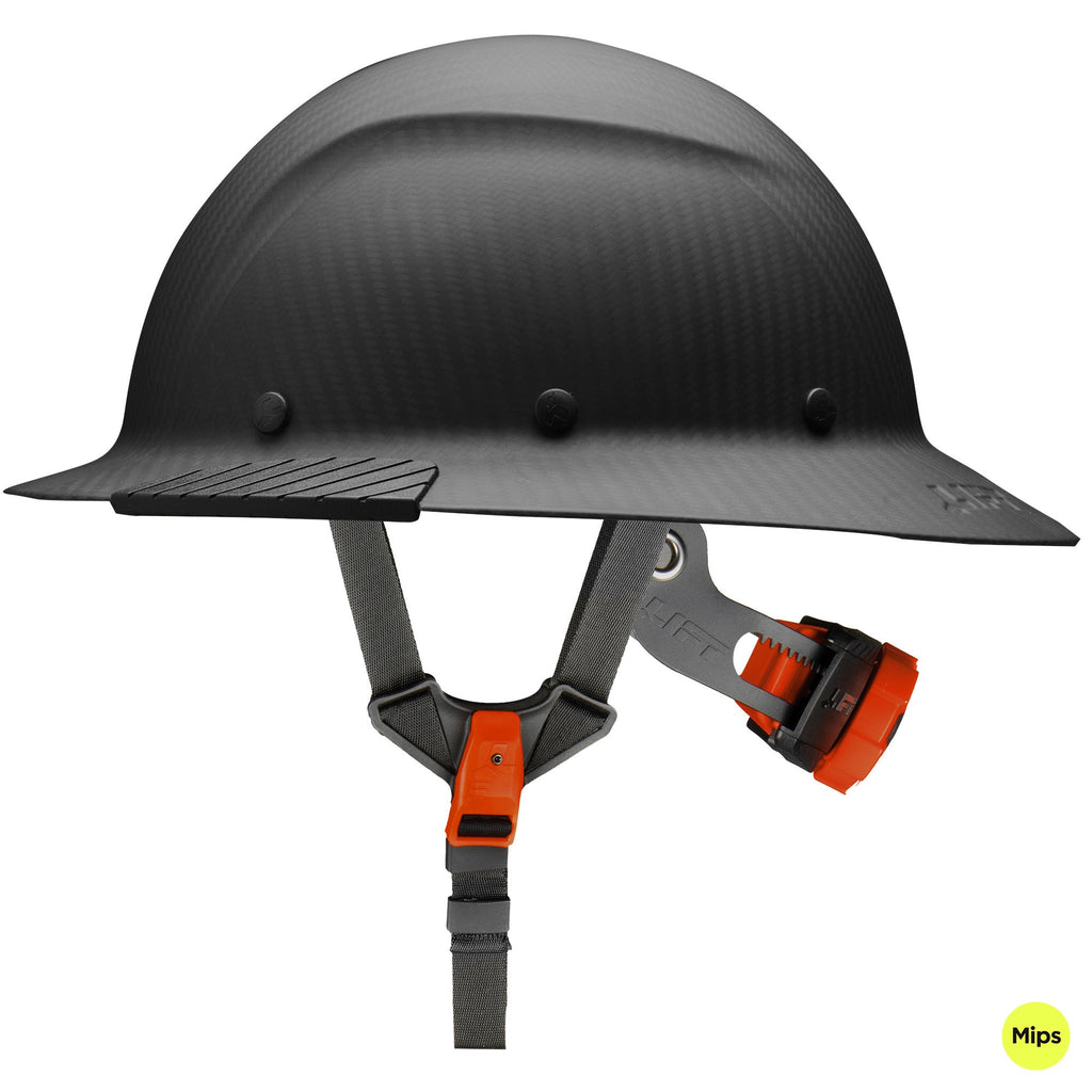 DAX Full Brim Hard Hat with Mips - Carbon Matte