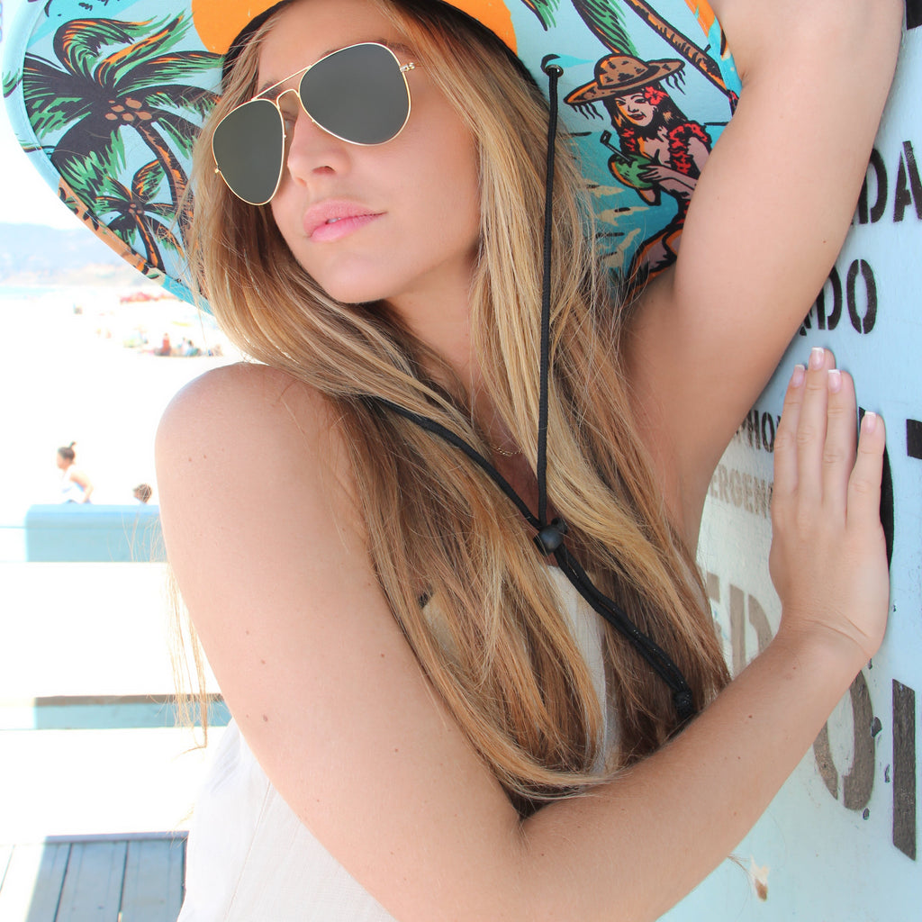 Aloha! Hawaiian Hula Beach Straw Hat