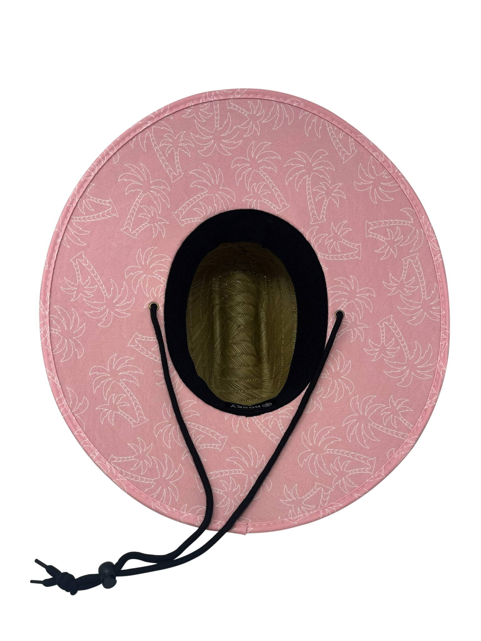Pink Palm Tree Straw Hat